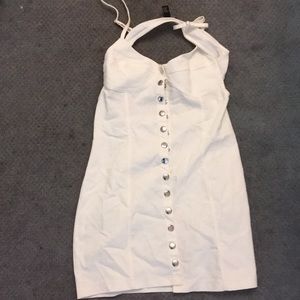 Button down summer halter dress